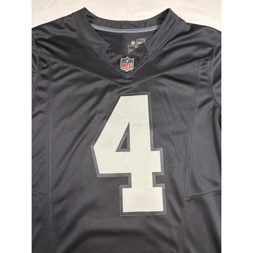 Nike Derek Carr Las Vegas Raiders Game Football Jersey Black Men's Size Medium